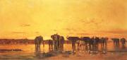 Charles tournemine African Elephants China oil painting reproduction
